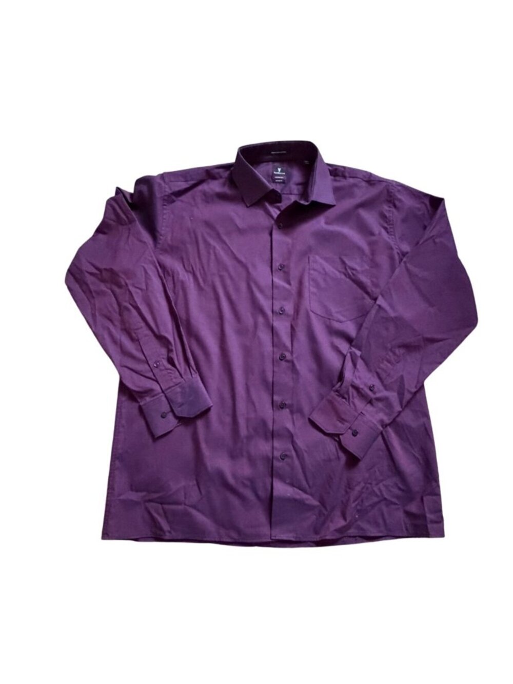 VanHeusen Ceremony Custom Fit Mens Button Front Shirt-Purple-44CM/17.5 in